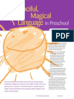 Fancifullanguage in Pre School