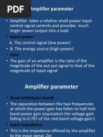 Amplifier Parameter: - Input Power