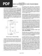 Answers To Common Questions About Audio Transformers