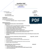 Teaching Resume