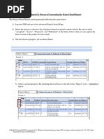 Generating The TIP Project Detail Report