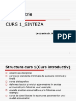 Curs 1 Econometrie Sinteza