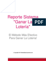 Reporte Sistema Ganar La Loteria