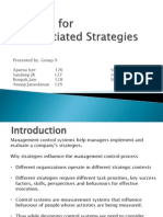 Controls For Differentiated Strategies