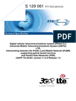 ETSI TS 129 061: Technical Specification