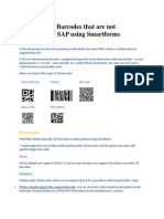 How To Print Barcodes That Are Not Supported by SAP Using Smartforms