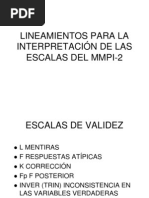 Interpretación Escalas MMPI-2