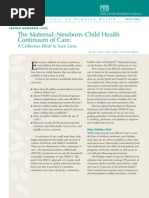 The Maternal-Newborn-Child Health