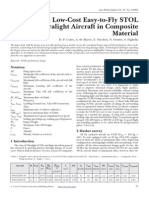 Design of A Low-Cost Easy-to-Fly STOL Ultralight Aircraft in Composite Material