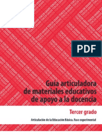 Guía Articuladora de Materiales Educativos de Apoyo A La Docencia. Tercer Grado/primaria