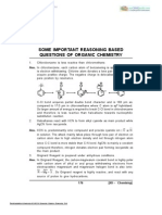 Some Important Reasoning Based Questions of Organic Chemistry