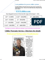 Chiller Flow Rates and Guidelines For Chilled Water System Piping