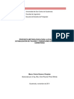 Propuesta Metodológica para La Evaluación de Estabilización de Taludes y Terraplenes en Proyectos de Carreteras