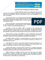 April18.2014 Bcreation of The Metro Bataan Development Authority Sought