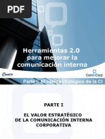 Herramientas 2.0 para Mejorar La Comunicacion Interna