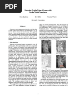 Stroke Width Transform