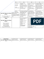 Kid-Friendly Rubric