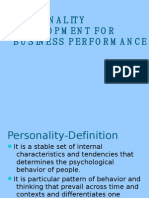 Trait & Type Theories of Personality