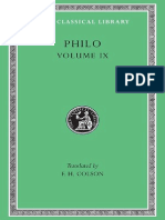 Philo Volume IX Every Good Man Is Free On The Contemplative Life On The Eternity of The World Against Flaccus Apology For The Jews On Providenc