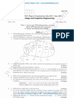 Hydrology & Irrigation Engineering Jan 2014