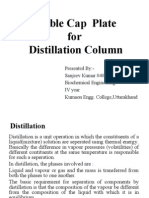 Bubble Cap Plate For Distillation Column