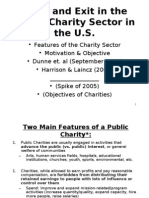 Entry and Exit in The Public Charity Sector in The