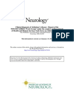 Clinical Diagnosis of Alzheimer's Disease (1984, Neurology)