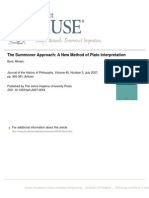 The Summoner Approach: A New Method of Plato Interpretation