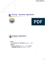 Sorting - Iterative Algorithms