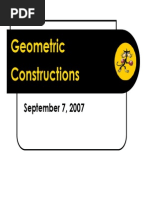 Geomtric Constructions