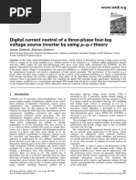 Digital Current Control of A Three-Phase Four-Leg Voltage Source Inverter by Using P-Q-R Theory