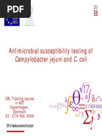 Antimicrobial Susceptibility Testing of Campylobacter