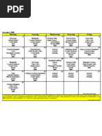 November Lunch Menu