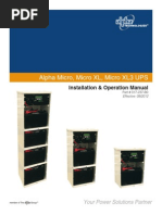 Alpha Micro 1000 Installation and Operation Manual