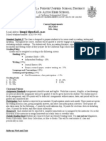 2012-13los Altos English 2 Course Requirements