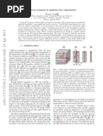 Electron Transport in Quantum Wire Superlattices: (A) (B) (C) (D)