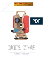 Manual Teodolito KOLIDA KT 02