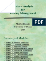 Systems Analysis For Library Management