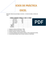 Ejercicios Excel