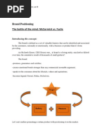 Brand Positioning The Battle of The Mind: Mccormick vs. Fuchs