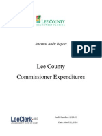 Audit of Lee County Commissioner Expenditures