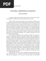 Cultura Existencia Nacional Milan Kundera