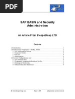 Sap Security Authorizations