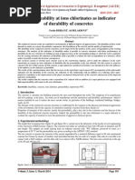 The Permeability at Ions Chlorinates As Indicator of Durability of Concretes