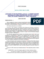 LBP Vs Monet's Export & MFG Corp 161865 J. Ynares-Santiago First Division Decision