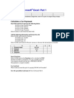 EXCEL Advanced Sample Test