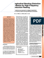 Control of Longitudinal Bending Distortion of Built-Up Beams by High-Frequency Induction Heating