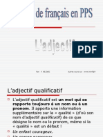 Grammaire Français - L'adjectif