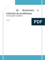 Toma de Decisiones y Solución de Problemas