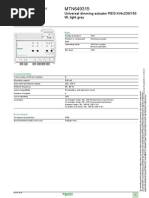 Product Data Sheet: Universal Dimming Actuator REG-K/4x230/150 W, Light Grey